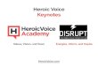 Heroic Voice Keynotes Voice...Lamley. Purpose of Webinar #2. Fulﬁll the DisruptHR Promise Energize Inform Inspire. Potential for Connection The Connecon Triangle™ ... 12 piece