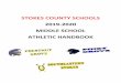 ATHLETIC HANDBOOK MIDDLE SCHOOL 2019-2020 STOKES … · attend their athletic event. They will be allowed to resume their activities on the day their (ISS) in-school suspension ends