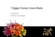 7 Biggest Trends in Social Media - FTDi.com · using Periscope? Are businesses using Meerkat? This social media... Wednesday 9th December Social Media offers gov't officials the opportunity