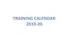 Month Wise NIRD&PR Training Calendar : 2019-20 S.No. Code ...S.No. Code Type Title Duration Faculty Venue Clientele APRIL 2019 1 CSA192001 Workshop Workshop to Finalise the Training