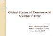 Global Status of Commercial Nuclear Power - American Nuclear Society · Global Status of Commercial Nuclear Power Vojin Joksimovich, PhD ANS San Diego Chapter November 15, 2017 1