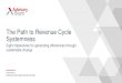 The Path to Revenue Cycle Systemness - Advisory · 2019-09-11 · The Path to Revenue Cycle Systemness ... Revenue cycle’s system advantage Revenue Cycle Advancement Center research