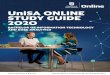 UniSA ONLINE STUDY GUIDE 2020 - University of South Australia€¦ · UniSA ONLINE STUDY GUIDE 2020 BACHELOR OF INFORMATION TECHNOLOGY AND DATA ANALYTICS unisaonline.edu.au Australia's
