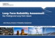 Key Findings and Long-Term Issues - NERC Highlights and Minutes/It… · Key Findings and Long-Term Issues John Moura, Director of Reliability Assessment . 2 RELIABILITY ... • Global