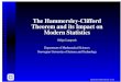 The Hammersley-Clifford Theorem and its Impact on Modern ... · Dr. Peter Clifford (1993), The Royal Statistical Society meeting on the Gibbs sampler and other statistical Markov