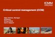 Critical control management (CCM) · Critical control management is an integral part of risk management with ... •Change in health risk management approach & focus point - it is