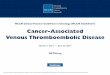 Cancer-Associated Venous Thromboembolic Disease · Acute Deep Vein Thrombosis (DVT-1) Acute Pulmonary Embolism (PE-1) Heparin-Induced Thrombocytopenia (HIT-1) Splanchnic Vein Thrombosis