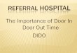 The Importance of Door In Door Out Time DIDOwcm/@mwa/...The literature s\൨ows the PCI, or percutaneous coronary intervention, is the preferred method of reperfusion. In fact, both