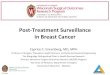Post-Treatment Surveillance in Breast Cancermed.stanford.edu/content/dam/sm/s-spire/documents/... · in Breast Cancer. Setting the Cancer CER Agenda • AHRQ Developing Evidence to