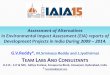 Assessment of Alternatives in Environmental Impact ... GV REDDY... · Assessment of Alternatives in Environmental Impact Assessment (EIA) reports of Development Projects in India