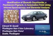 Identification of Bismuth Oxychloride, a Pearlescent …...Bismuth Oxychloride in Automotive Paint New formulation included a coating of cerium hydroxide, which oxidizes Bi back to