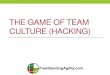 THE GAME OF TEAM CULTURE (HACKING) · 2014-08-27 · Scrum Sprint Sprint Review Sprint Retrospective Scrum Agile Fundamentals 34 Started Done Product Owner Developers Scrum Master