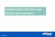Strategizing Microsoft Teams User Adoption and Governance · processes using Flow and SharePoint Designer. •PMP. Experienced in managing projects throughout the entire lifecycle