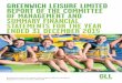 GREENWICH LEISURE LIMITED REPORT OF THE COMMITTEE OF ... · GLL was established in 1993 with a portfolio of seven leisure centres in one Partnership. In 2015 GLL directly managed