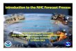 Introduction to the NHC Forecast Process · Introduction to the NHC Forecast Process Robbie Berg and Dan Brown Hurricane Specialists ... • Synoptic times- 0000, 0600, 1200, and
