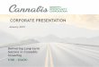 Delivering long-term success in cannabis investingcgocorp.com/.../CGOC-Corporate-Presentation-JANUARY2019.pdf · 2019-01-24 · Delivering Long-term Success in Cannabis Investing