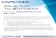 Management Training Program - Capstone Capital...2016/07/28  · Capstone Management Training Program will put you in a position to succeed. The program is designed to give participants