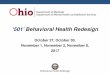 ‘501’ Behavioral Health Redesign · ‘501’ Behavioral Health Redesign October 27, October 30, November 1, November 3, November 8, 2017