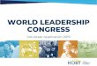 WORLD LEADERSHIP CONGRESS 2019... · 2019-01-21 · • HOBY’s World Leadership Congress (WLC) is a dynamic leadership development opportunity that brings together students from