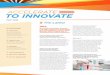 ACCELERATE TO INNOVATE · 2016-09-06 · ACCELERATE TO INNOVATE MAY 2016 The Latest IN THIS ISSUE The Latest Q&A with Oversight Committee Member and Clinical Research Awareness &