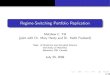 Regime-Switching Portfolio Replication - SOA · Regime-Switching Portfolio Replication Matthew C. Till (joint with Dr. Mary Hardy and Dr. Keith Freeland) Dept. of Statistics and Actuarial