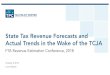 State Tax Revenue Forecasts and Actual Trends in …...State Tax Revenue Forecasts and Actual Trends in the Wake of the TCJA FTA Revenue Estimation Conference, 2018 October 8, 2018