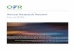 2016 Annual Research Review - Office of Financial Research · Annual Research Review Fiscal 2016 i . This first . OFR Annual Research Review. showcases the publications of the Office