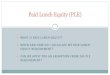 Paid Lunch Equity (PLE) · 2020-04-16 · A PLE Exemption, if approved by the State Agency, allows a school meeting pre -determined criteria, an exemption from the PLE Pricing requirements