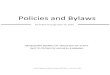 Policies and Bylaws - Advancing Our State Together · 2020-04-21 · Policies and Bylaws ... 801.06 HIRING PROCEDURES ..... 149 801.07 TEMPORARY POSITIONS ... (For the purposes of