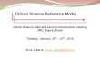 Citizen Science Reference Model - European Commission · Citizen Science Reference Model Citizen Science: data and service infrastructure meeting JRC, Ispra, Italy Tuesday, January