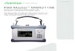 PIM Master MW82119B Product Brochure...Product Brochure PIM Master™ MW82119B ... OSL calibration comes standard with the Site Master option. Calibration allows for accurate vector-corrected