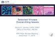 Selected Viruses Overarching Issues ... NTP Peer Review Meeting December 17, 2015 Selected Viruses Overarching