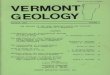 VERMONT GEOLOGY...Vermont geology, , presentations of papers by both professional and student researchers, teachers workshops, a seminar on water quality, a soils workshop and a seismic