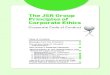 The JSR Group Principles of Corporate Ethics · The JSR Group Principles of Corporate Ethics Corporate Code of Conduct Table of Contents 1 17 7 9 11 14 15 Message from the President