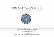 RDT&E PROGRAMS (R-1) - U.S. Department of DefenseThe R-1 is provided annually to the DoD oversight committees of the Congress coincident with the transmittal of the President's Budget