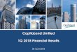 CapitaLand Limited 1Q 2018 Financial Results€¦ · 4 CapitaLand Limited 1Q 2018 Results Overview –1Q 20181 Results Highlights S$1,375.5 million Revenue 53% YoY S$719.8 million