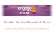 Teacher Service Records & More - Oklahoma's Education ...engage.ok.gov/wp-content/uploads/2017/08/Teacher... · Teacher Service Records & More Heather Butler, Director of School Personnel