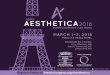 Aesthetica Super Symposium | Brochure...ASPS AESTHETICA 2016 SUPER SYMPOSIUM I LAS VEGAS MARCH 1-3, 2016 PARIS CAS VEGAS HOTEL PROGRAM CO-CHAIRS: Amy Alderman, MD Dennis Hammond, MD