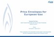 Price Envelopes for European Gas - Gazprom Export · Price Envelopes for European Gas Flame, Amsterdam , May 8, 2017 Sergei Komlev Head Contract Structuring and Price Formation Directorate