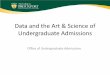 Data and the Art & Science of Undergraduate Admissions › support › budget_resource...Student-staffed Telecenter • Total Calls: 4432 – Fall 2015: 2244 – Spring 2016 (as of