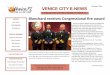 October 2016 VENICE CITY E NEWS - Constant Contactfiles.constantcontact.com/9f4765ad401/fba62ed0-feb... · Venice Fire Rescue Battalion Chief Scott Blanchard, center, is flanked by