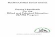 Rocklin Unified School District Parent Handbook For the ... · example, a 5-year-old may be able to read and comprehend a third-grade book but may not be able to write legibly. Some