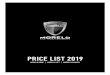 PRICE LIST 2019morelo-wohnmobile.de/fileadmin/user_upload/...Electronic anti-lock braking system (ABS) Traction control system (ASR) Breakdown set, with warning triangle, first-aid