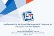 Implementing an Asset Management Program at a …onlinepubs.trb.org/onlinepubs/conferences/2016/AssetMgt/...Implementing an Asset Management Program at a Legacy Transit System Laura
