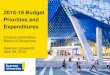 2018-19 Budget Priorities and Expenditures · 2018-19 Budget Priorities and Expenditures Finance Committee, Board of Governors Ryerson University. April 26, 2018. ... 2018-19 Fees