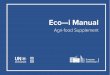 Eco—i Manual - One Planet Network · for sustainable development and encourages investment in renewable energy and energy e!ciency. t OzonAction (Paris), which supports the phase-out