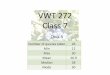 VWT 272 Class 7 - Napa Valley College 7.pdf · VWT 272 Class 7 Quiz 5 Number of quizzes taken 26 Min 12 Max 30 Mean 26.9 Median 28 Mode 30 . Week 7 Concentration, The Mole, Density,