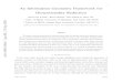 1 An Information Geometric Framework for Dimensionality ... · An Information Geometric Framework for Dimensionality Reduction Kevin M. Carter1, Raviv Raich2, and Alfred O. Hero III1