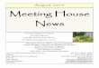 August 2014 Meeting House News2014/08/04  · Tracy Sommers (Sec’y)(Outreach)249-6516 Class of 2016 Ellen Darr 249-5089 Kathy Mulvey (Treasurer) 258-3782 Sharon Miller (Caring) 249-9638