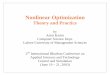 Nonlinear Optimizationweb.lums.edu.pk › ~akarim › pub › optimization1.pdf · 2015-09-15 · Nonlinear Optimization Theory and Practice by Asim Karim Computer Science Dept. Lahore